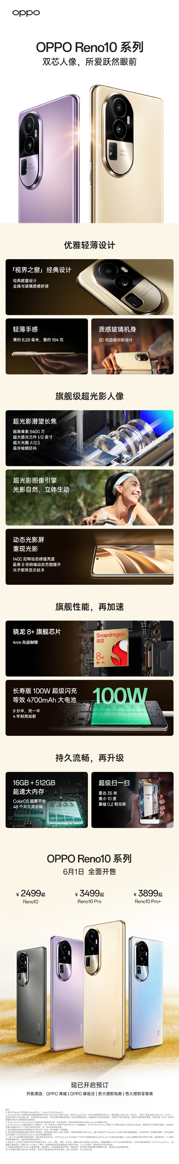 一图读懂OPPO Reno10系列：Find影像技术下放 顶配4299元