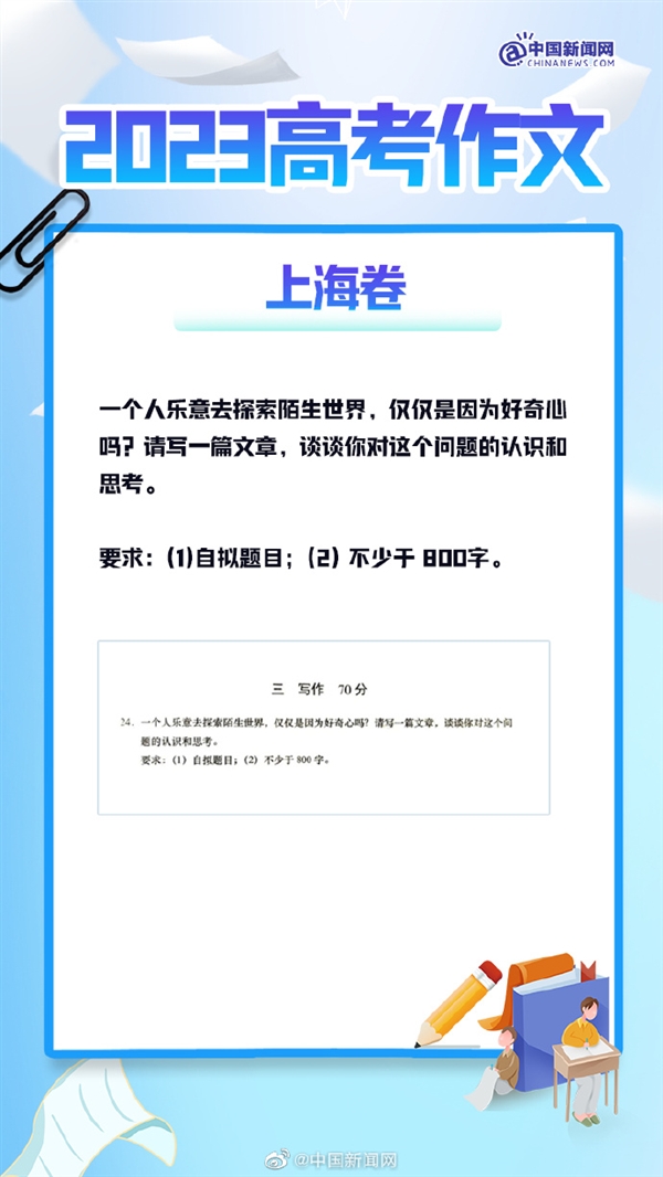 来了！2023高考作文题目汇总：全国作文题一览 你觉得难吗